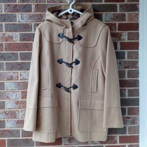 St. John’s Bay Women's  Wool Cashmere Blend beige Duffle Coat Size 1x
